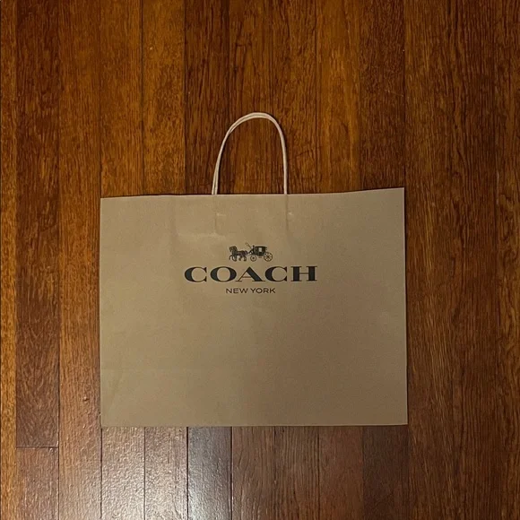Coach Brown Paper Shopping Bag - Picture 1 of 9